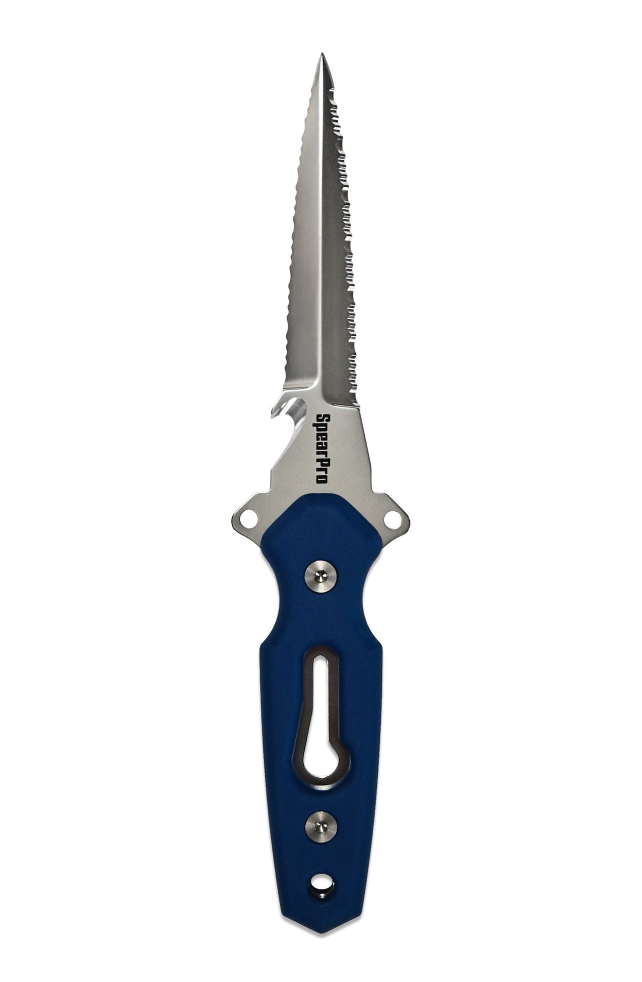 SpearPro Ranger GR Double Serrated 4.5" Stainless Steel Dive Knife Polished