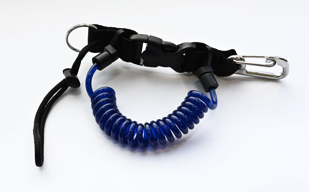 Coil Lanyard with Stainless Steel Carabiner